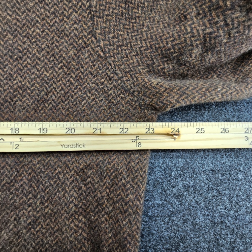 J. CREW 100% Cashmere Herringbone Jacquard Collared Sweater Sz Xl - Picture 4 of 14